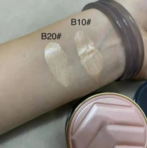 Designer Magnetic Button Black PU Leather Cushion Foundation Cream B10 B20 12g Pressed powder BB Cream With Mirror Fast Ship