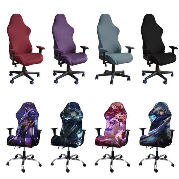 Waterproof E-sports Gaming Chair Cover Thicken Computer Chair Covers Elastic Dust-proof Anti Cat Computer Seat Cases For Home 250611