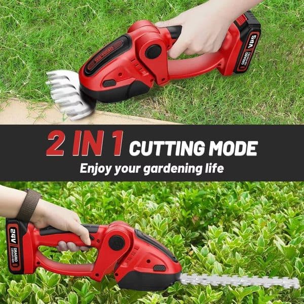 24V 2200RPM 2-in-1 cordless trimmer, handheld electric lawn mower/shrub trimmer, mini shrub trimmer battery driven trimmer, trimmer, tues