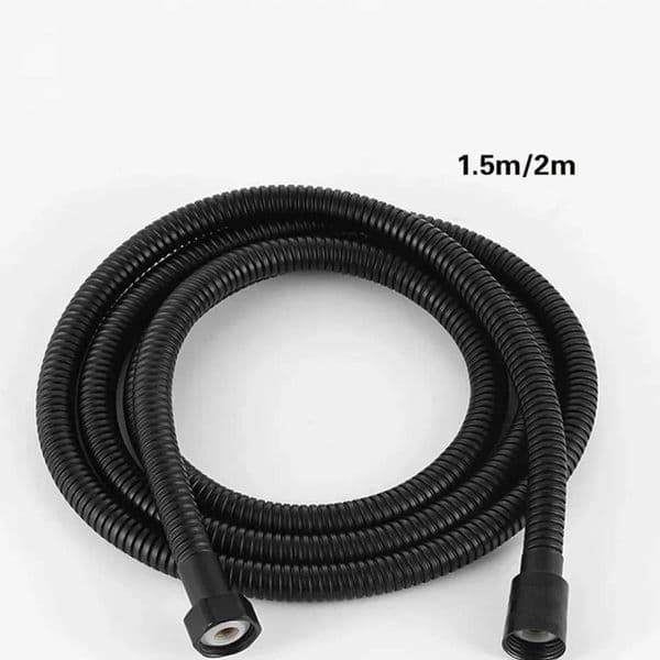 Bathroom Shower Hose Pipe Matte Black Shower Head Stainless Steel Diameter 20mm Fittings Handheld 1pcs Crease-proof X250612