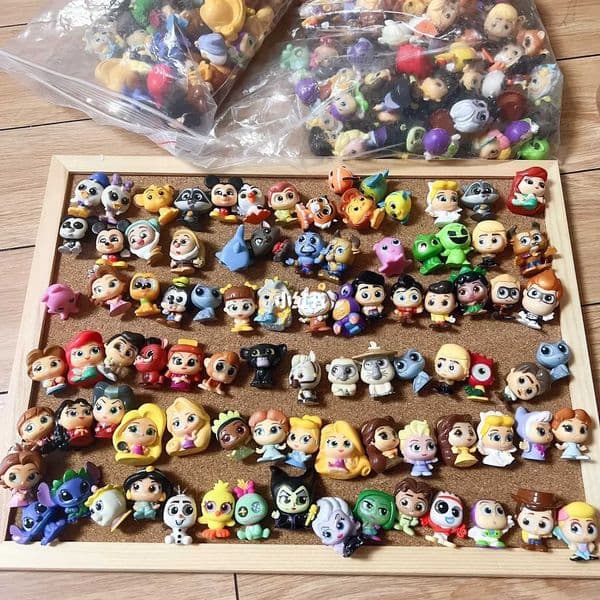 Blind box Bulk Pack Doorables Big Eyed Glass Kawaii Cute Princess Prince Doll Gifts Toy Model Anime Figures Collect Ornaments