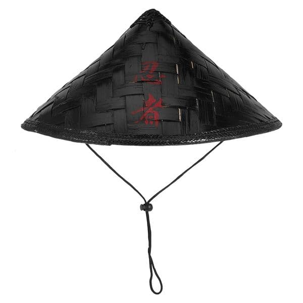 Ninja Hat Samurai Straw Hat Cosplay Japanese Ninja Stage Performance Rice Asian Bamboo Conical Hats party Decor Farmer Cone hat 250611