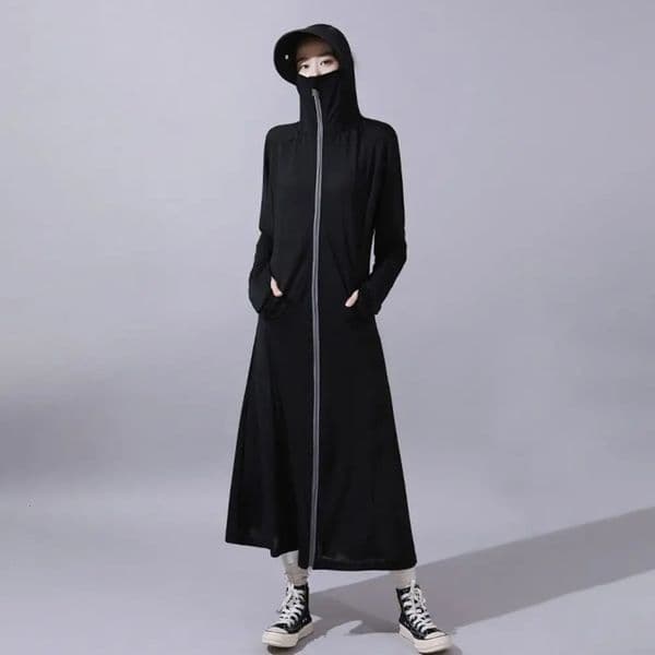 Breathable Ice Silk Uv Long Sleeve Sun protective Clothing For Outdoor Use Hooded Original Scarf Sunscreen 250612