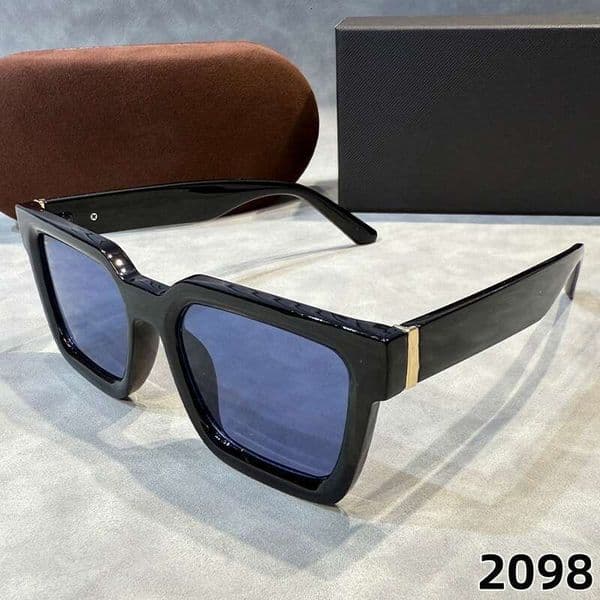 2026Designer Brand Retro Oversized Square Polarized Sunglasses for Women Men Vintage Shades UV400 Classic Large Metal Plank Sun Glasses