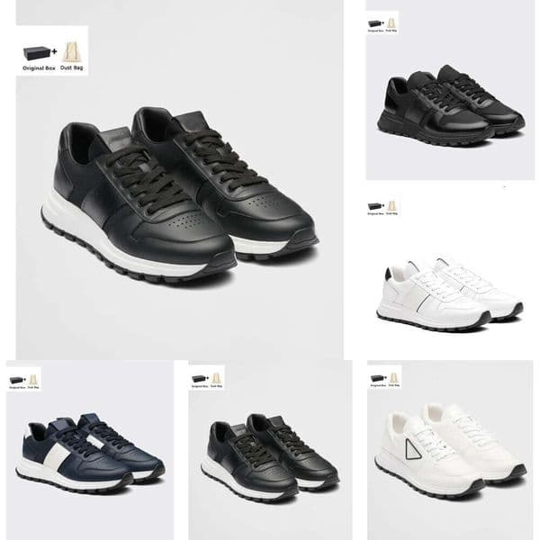 2025 Men Shoes Top Designer Prax 01 Sneakers Re Brushed Leather Nylon Mesh Brand Mens Skateboard Walking Runner Casual Outdoor Sports