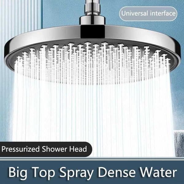 Round High Pressure Shower Head Angle Bathroom Adjustable Shower Head Luxury Chrome Bathroom Rain Shower Head Black/silver X250612