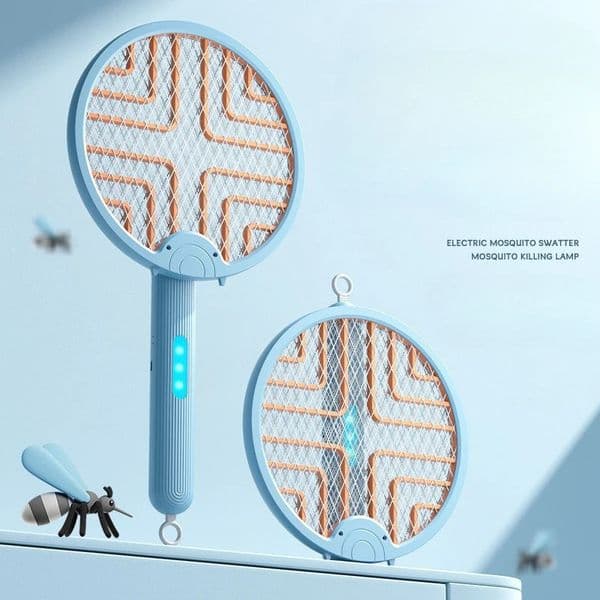 Folding Mosquito Swatter Fly Lamp Killer Automatic Attractant and Repellent 250609
