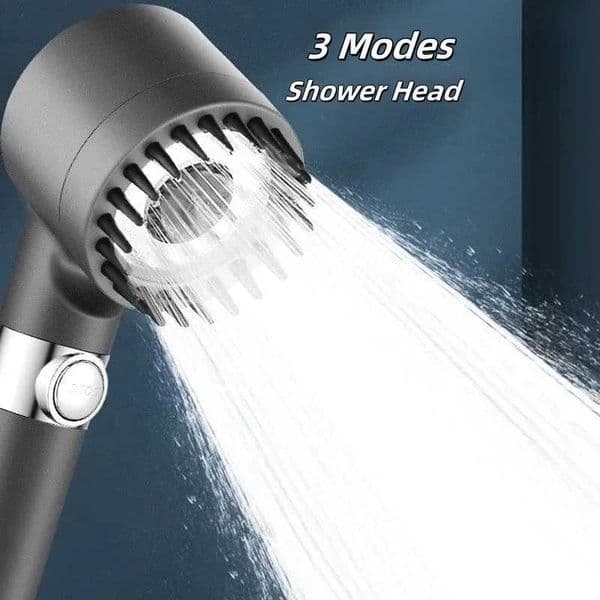 High Pressurized Filter Shower Head 3-mode Adjustable Spray With Massage Brush Rain Faucet Shower Set Bathroom Accessory X250612