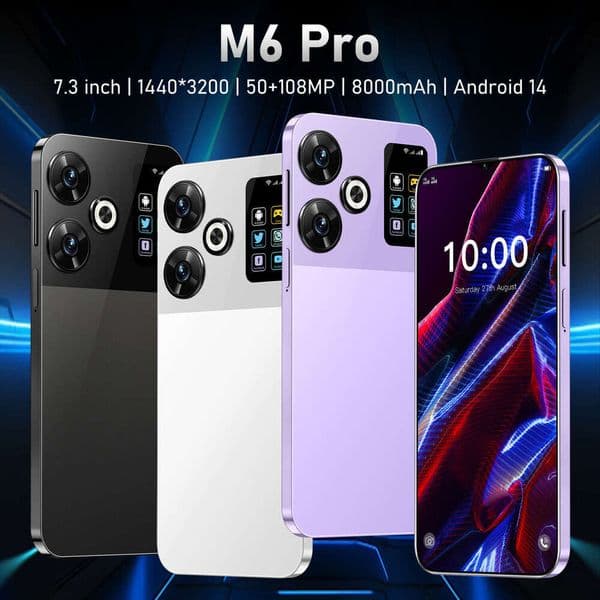 Brand new model phone M6 Pro 6.6inch incell HD large screen (2G+16G memory)