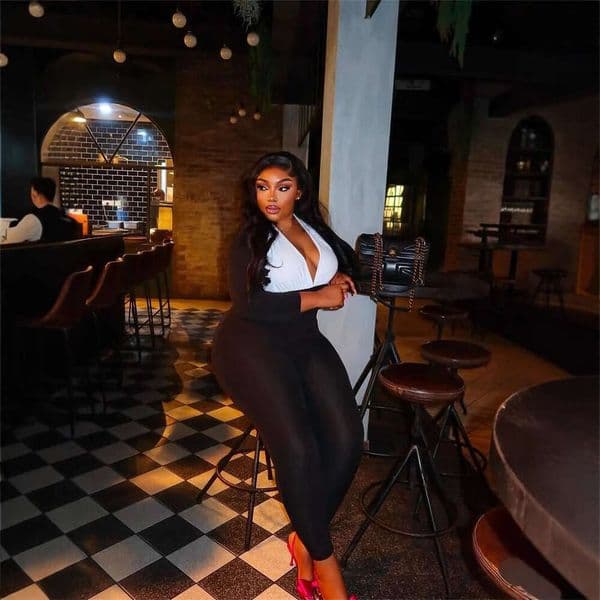 Summer New Women's Fashion Sexy V-Neck Long Sleeve Patchwork Bodycon Jumpsuit B5