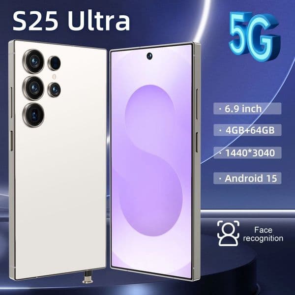 2026 New S25 Ultra Smartphone - Large 6.8-Inch Full AMOLED Screen With Face ID & 1Tb outdoor Storage Free Shipping