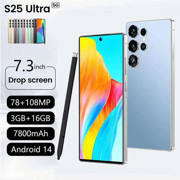 Phone S25 Ultra New Model 3+16G True 4G 7.3inch Android Smartphone OZON Hot Sale