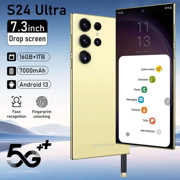 New Arrival Phone S24 Ultra Large Screen 16+1T Android Smartphone