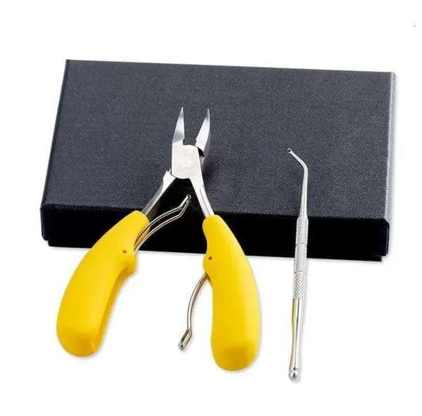 Stainless Steel Nail Clipper Cutter Toe Finger Cuticle Plier Manicure Tool set with box for Thick Ingrown Toenails Fingernail 0513