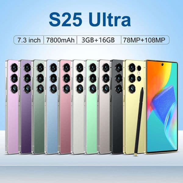 Phone S25 Ultra New Model 3+16G True 4G 7.3inch Android Smartphone OZON Hot Sale thumbnail 2