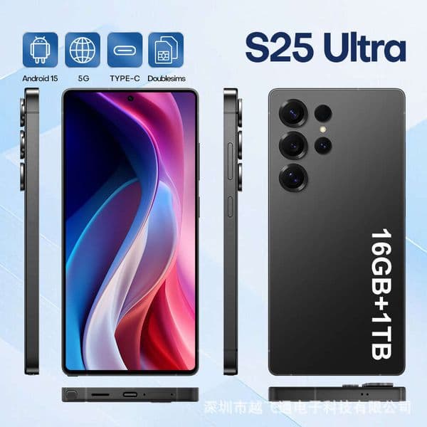 Exclusive Phone S25 Ultra Large Screen HD 16+1T (Hot Sale)