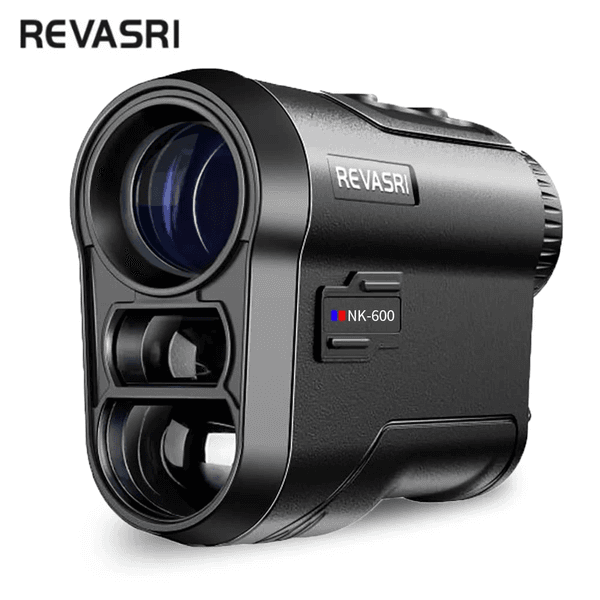 REVASRI 600M/Yards Golf Laser Rangefinder with Slope Compensation Flagpole Lock Vibration USB Rechargeable for Golfing
