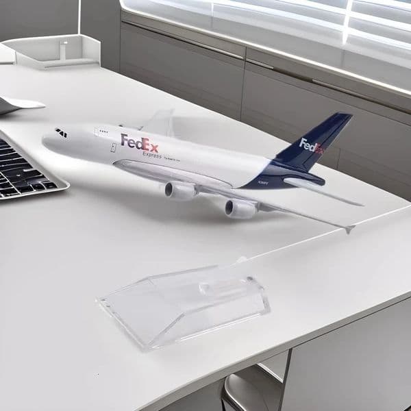Alloy Aircraft Toys 16CM A380 Diecast Airplane Model 1/400 Scale Federation Airlines Metal Scale for Children Ornaments 250613