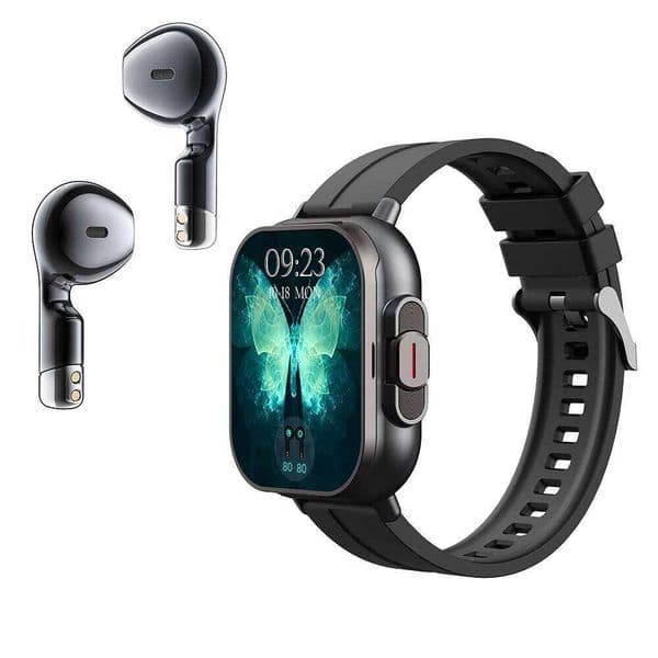 2025 New TWS 2-in-1 With Headset Smart Bluetooth Call Man Watches GPS Track SmartWatch Heart Rate Monitor Play Music Watch