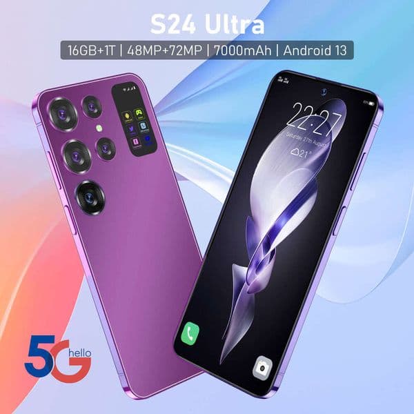 2023 New 7.6inch Android Low-Cost Smartphone Inch 2+16 Mobile Phone S24 Ultra