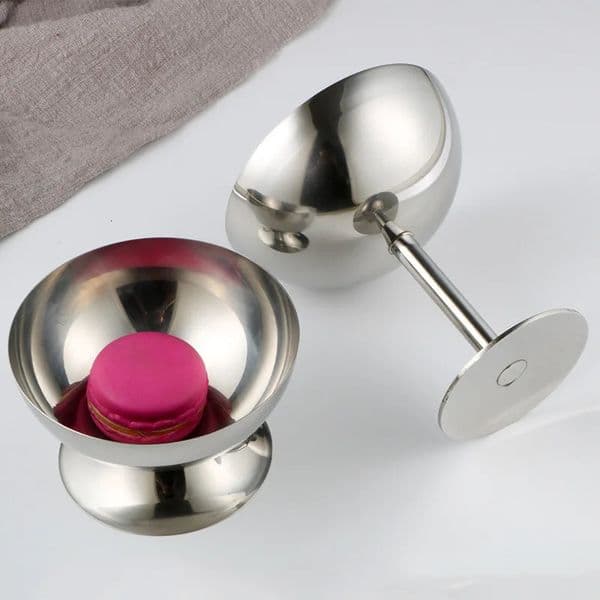 Ice cream cups salad bowl stainless steel bowl dessert fruit plate snack dish 250613