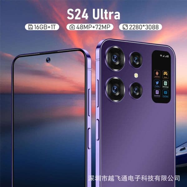 New S24 Ultra Android 5G Smartphone 16+1T Mobile Phone thumbnail 2