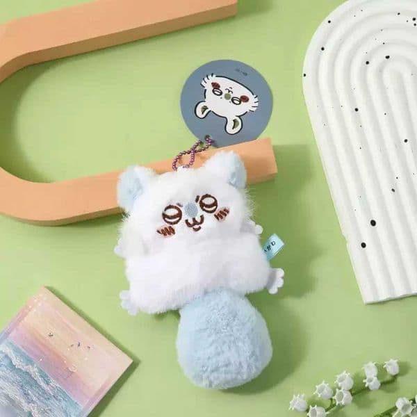 Game And Toy Fluffy Chiikawa Momonga Plush Keychain Flying Squirrel Mascot Pendant Cute stuff animal Anime Stuffed Toy Bag Accessory Gift For Backpack DesigneL2604