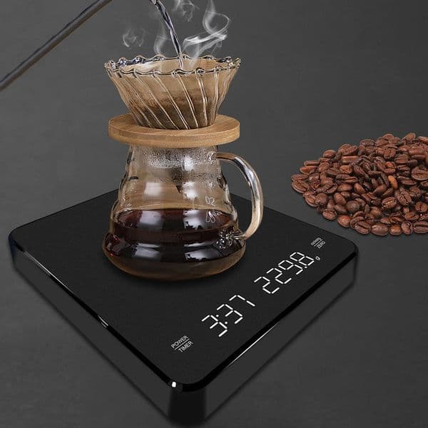 Portable Digital Coffee Scale with Timer and High Precision Sensor for Home Kitchen Weighing 250609