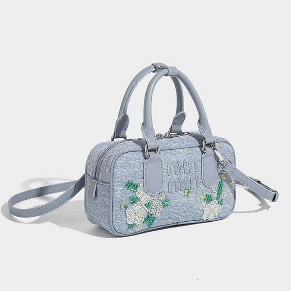 Denim Tote bag Crossbody Bag Shoulder bag Women 2025 New Handbag Fashionable High-End Trendy Embroidered