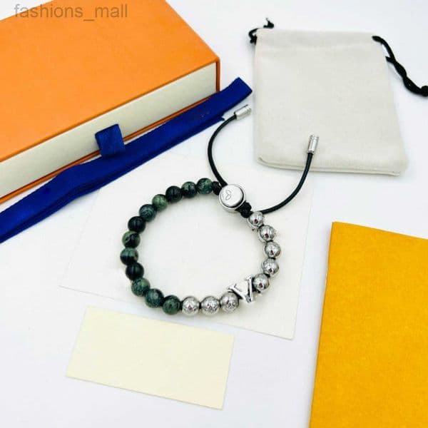 Designer Luxurys Designer Bracelet Presbyopia Adjustable Necklace Bracelet Jewelry For Men Women Brown Old Flower Letter Classics Elegant Beads Bangle Necklace W
