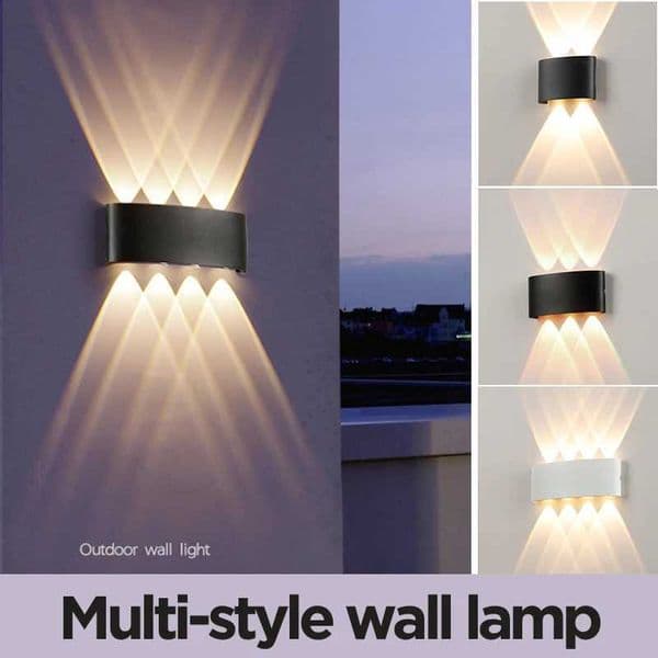 LED Wall Lamp 4/6/8/10W LED Wall Sconce Light IP65 Waterproof Outdoor Indoor Lighting A85-265V Bedroom Interior Lights Decor Z250613