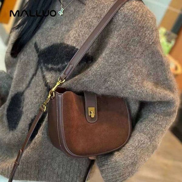 Women's soft cowhide fashionable design shoulder crossbody bag