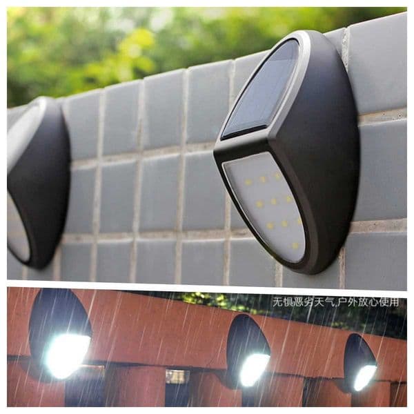 Solar wall lamp for home use no wiring waterproof step lamp villa wall staircase fence decoration courtyard lamp Z250613