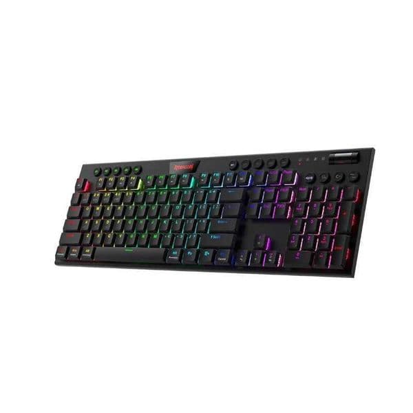 Redragon K618 Horus Wireless RGB Mechanical Keyboard BT/2.4Ghz/Wired Tri-Mode Low Profile Gaming Keyboards X250614