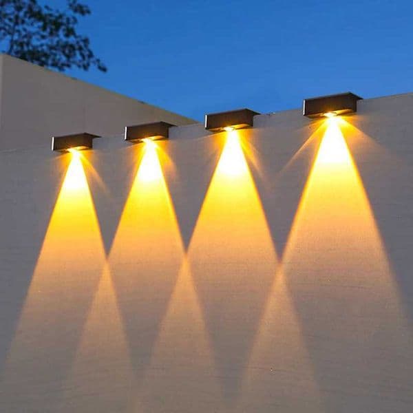Solar Wall Washing Lamp Waterproof Outdoor LED Wall Light Courtyard Lamp Decorative Balcony Garden Z250613