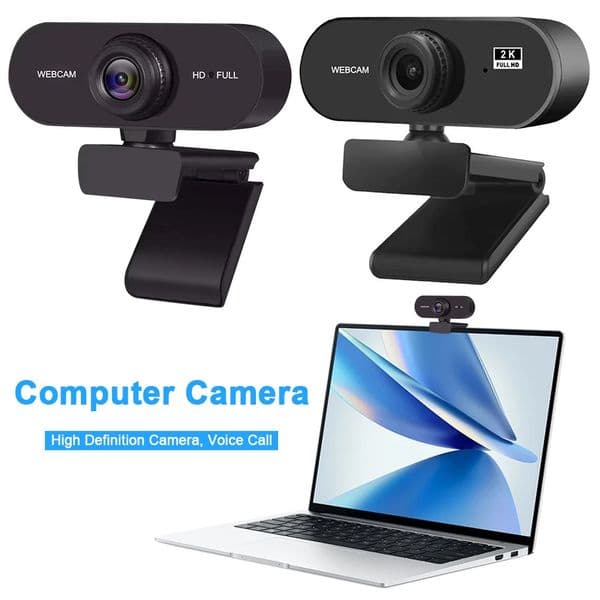 1080P/2K HD Webcam Plug and Play with Microphone USB Web Camera Autofocus Computer Web Camera for PC Laptop Video Conferencing 250609