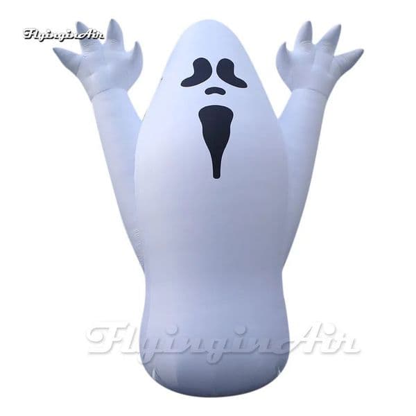 10m height (33ft) Giant white inflatable Halloween ghost outside outdoor scary airblown character for festival decoration