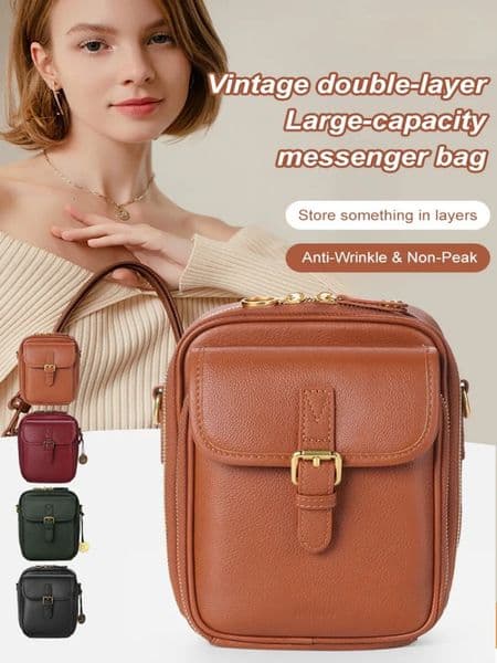 Vintage Design PU Leather Crossbody Shoulder Bags for Women Spring Retro ed Handbags and Purses Ladies Mobile Phone Bag 250614BJ