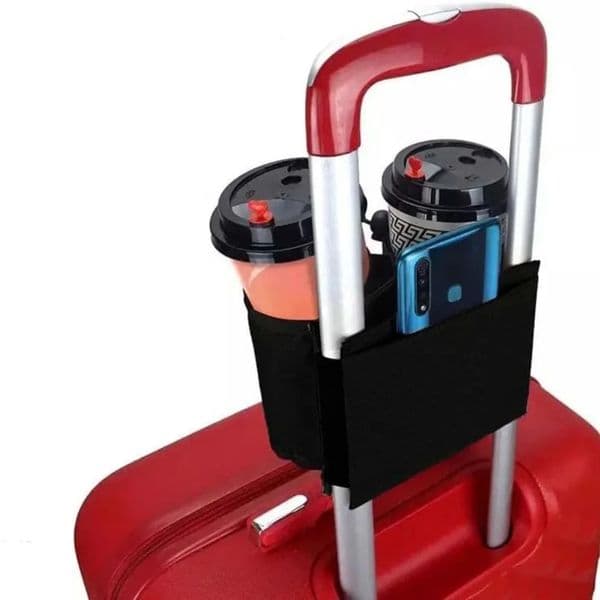 Travel Luggage Cup Holder Durable Free Hand Suitcase Drink Bag Milk Tea Coffee Mugs Fits All Handles 250616BJ