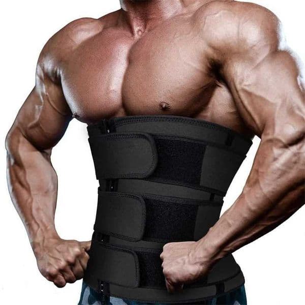 Chest Abdominal Binder Men Waist Trainer Corset Slimming Sauna Belt Flat Belly Fat Burner Sweat Suit Reductive Girdle Shaper W250616
