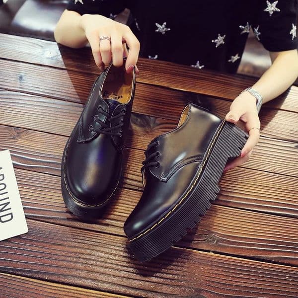 men and women boots American British platform thicksoled lowcut shoes nonslip wearresistant outdoor casual 45 250612