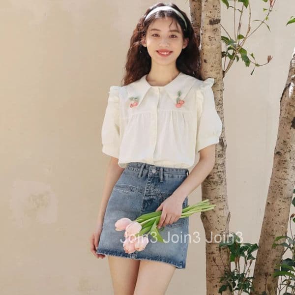 Wrap Woman Denim Skirt Kawaii Jeans Skirts for Women Gyaru Cute Tight 2025 Trend Clothing Sales Modest Cheap Stylish Premium V