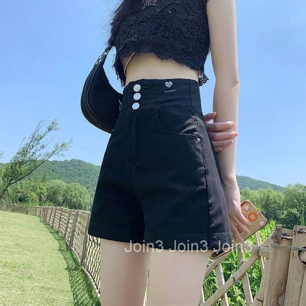 Black Womens Denim Shorts High Waist White Biker Pole Dance Short Pants for Woman To Wear Wide Y2k Harajuku Elegant XL Jeans
