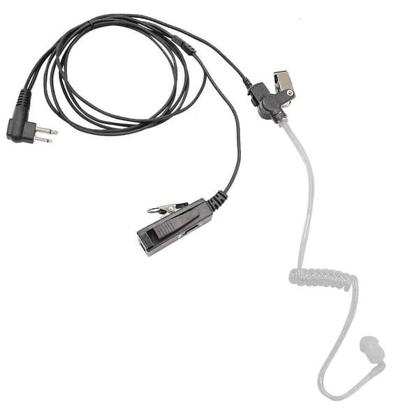 Vortex Dual PTT CP200 Headset 2-Way Earpiece Compatible with Motorola EP450 Walkie Talkie