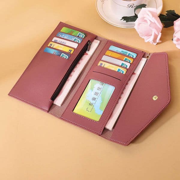 New Women's Long Fashion Tassel Slim Wallet Clutch Multi-Card Slot Card Holder