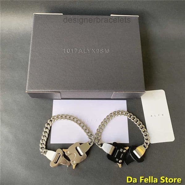 ALYX RIVER LINK BRACELETS Men Women Stainless Steel 1017 9SM Bracelet Metal Buckle Made in Austria 240313