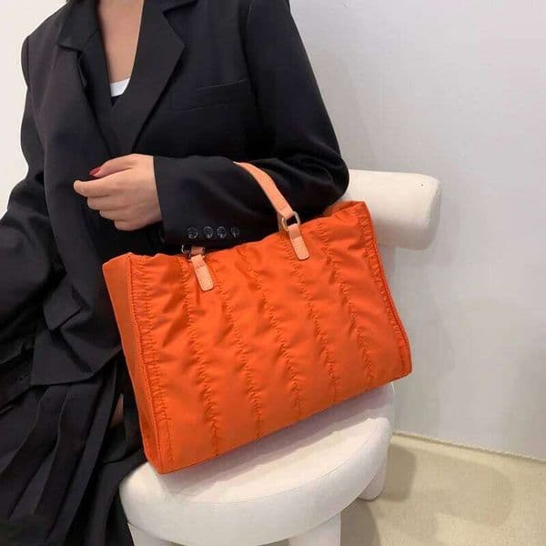 2022 High Quality Nylon Tote Bags For Women Casual Large Shoulder Winter Handbag Designer Purse Crossbody Bag Satchel
