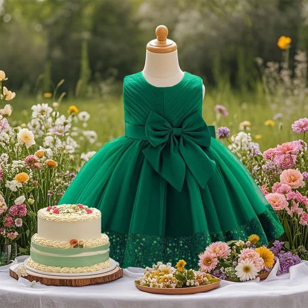 Sparkling flower embroidered gauze baby dress summer style elegant girls and childrens dresses for girls and babies 250617