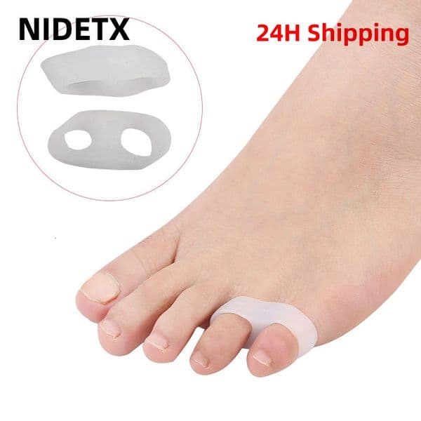 2pcs=1pair Hallux Valgus Silicone Corrector Gel Foot Care Toe Separator Little Finger Protector Bunion Straightener Pedicure 250613