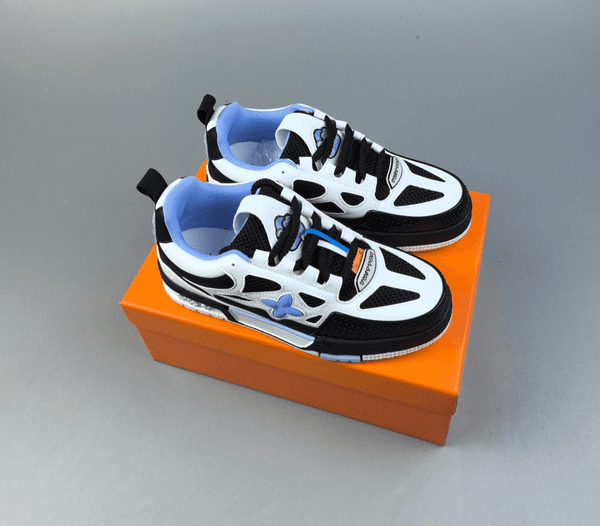 Sneaker Designer Skate Trainer Men Women Casual Shoes Calfskin Leather White Green Red Blue Letter Overlays Platform Fashion Luxury Men Sneakers EU Size 36-45 RG18